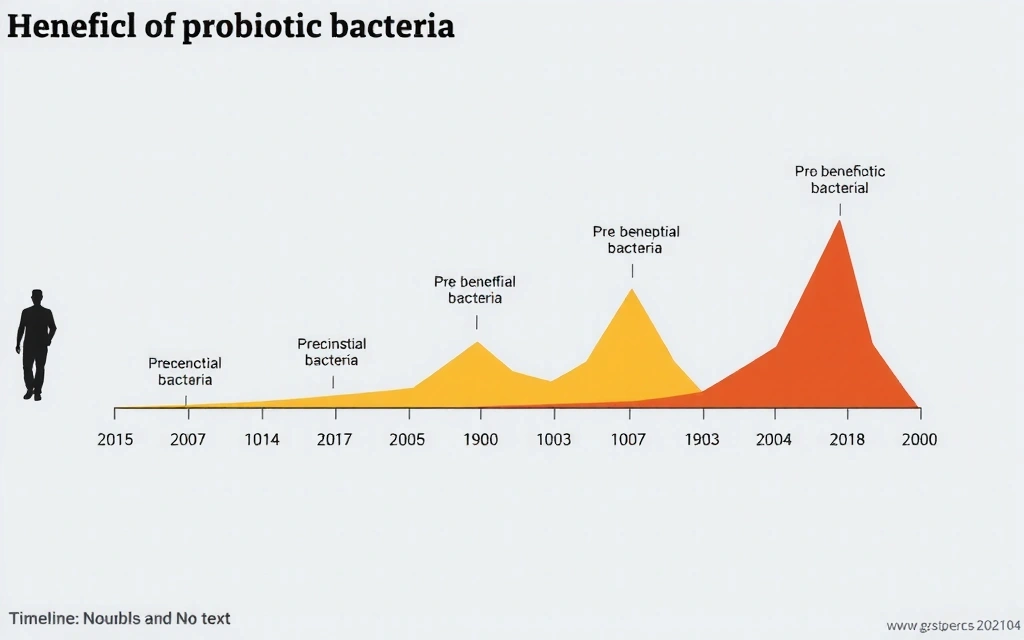 Gráfico interactivo mostrando el crecimiento de bacterias probióticas a lo largo del tiempo